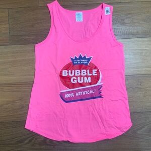 NWT Neon Pink Bubble Gum Tank Top Size M